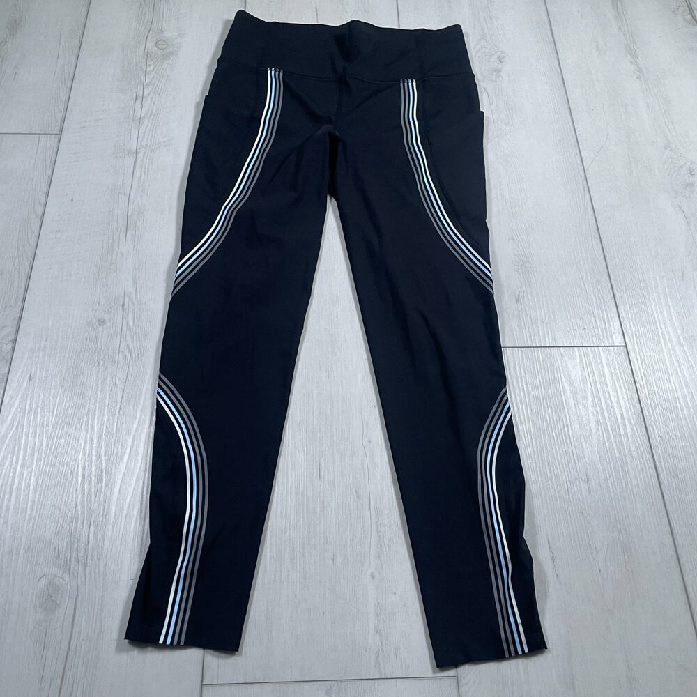 Lululemon Women's 8 Speed Light High Rise Tight 25" Black Running Pockets